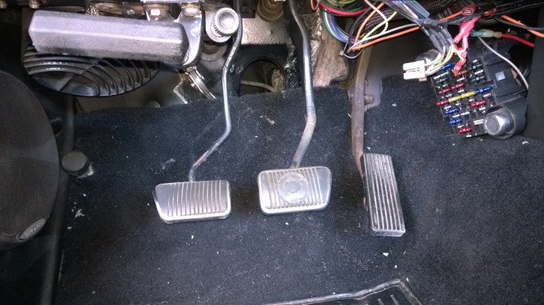 repaired pedal cluster